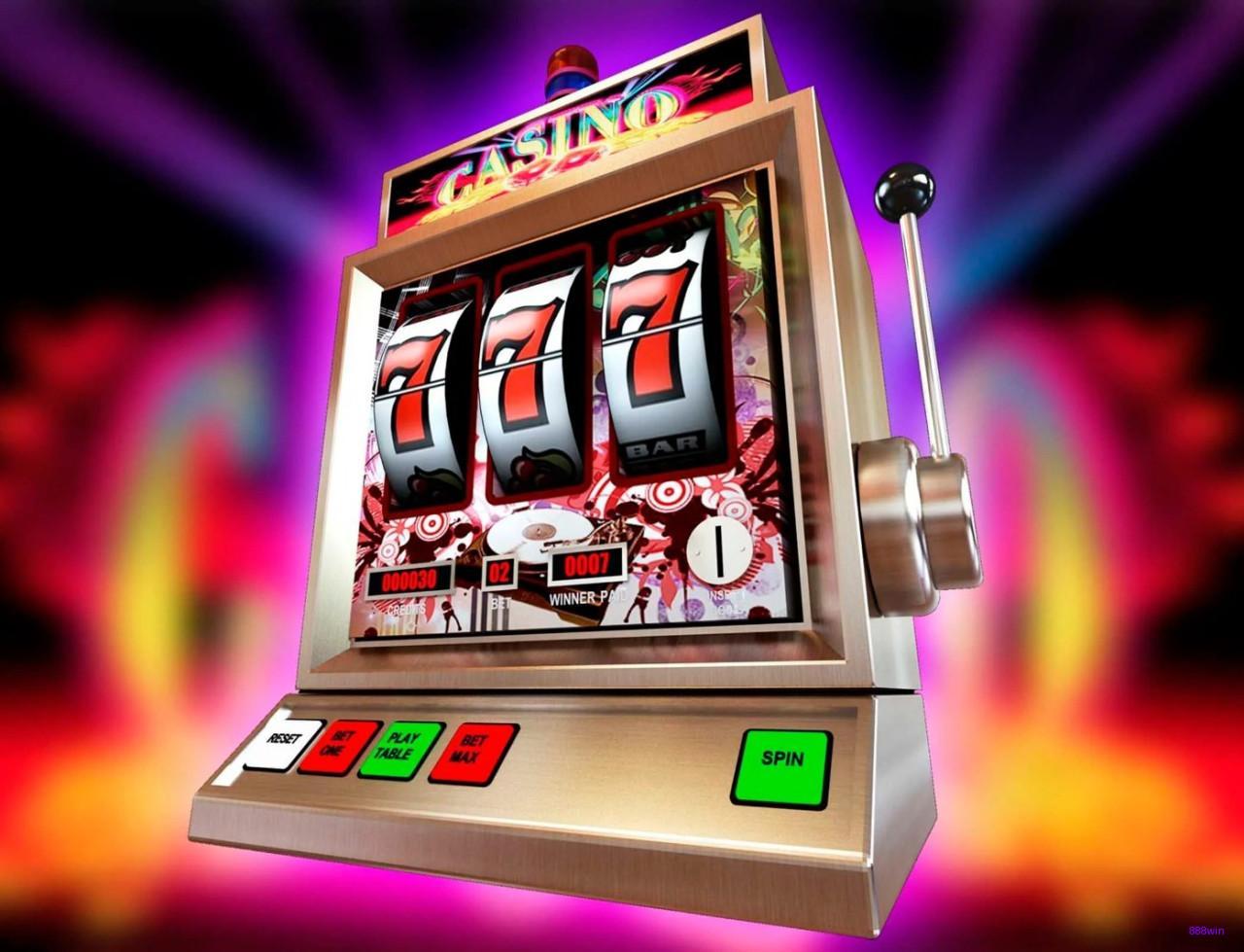 Coleção colorida de slots online
